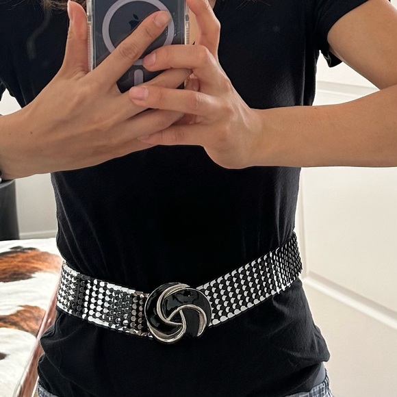 Day-Lor Vintage floral buckle elastic waist belt main image 7